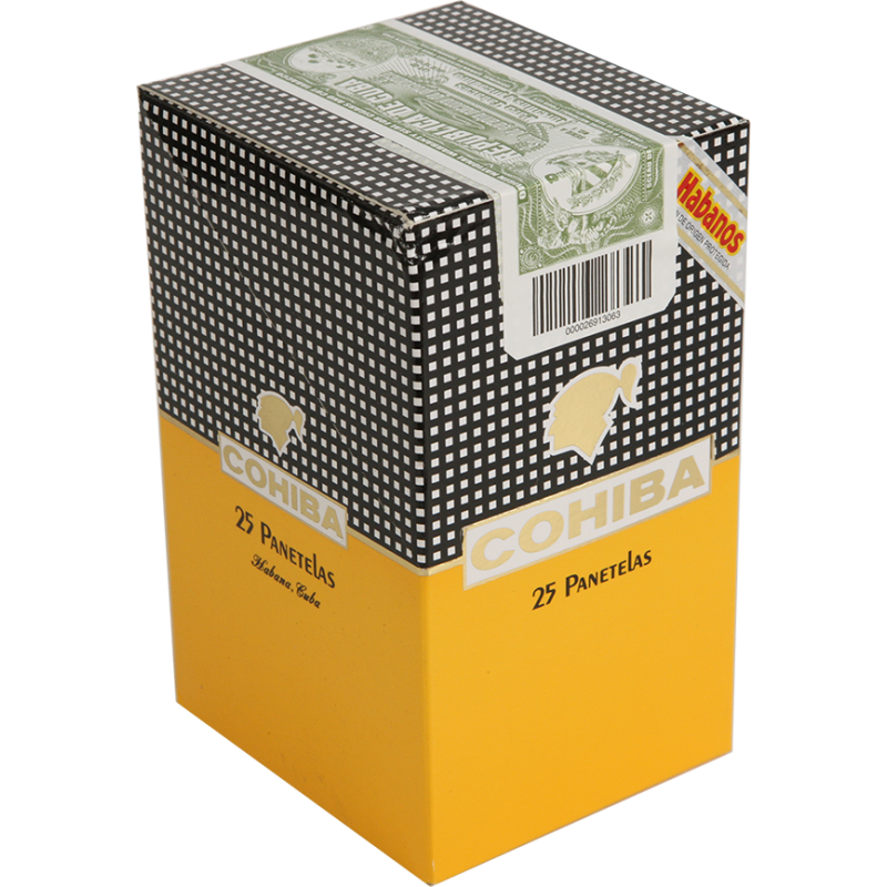 COHIBA PANETELAS 25 Cigars (5 packs of 5 Cigars)