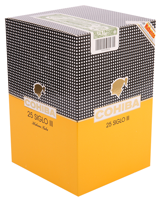 COHIBA SIGLO III  25 Cigars (5 packs of 5 Cigars)