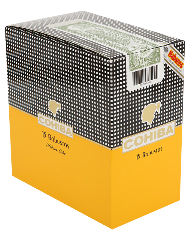COHIBA ROBUSTOS 15 Cigars (5 packs of 3 Cigars)