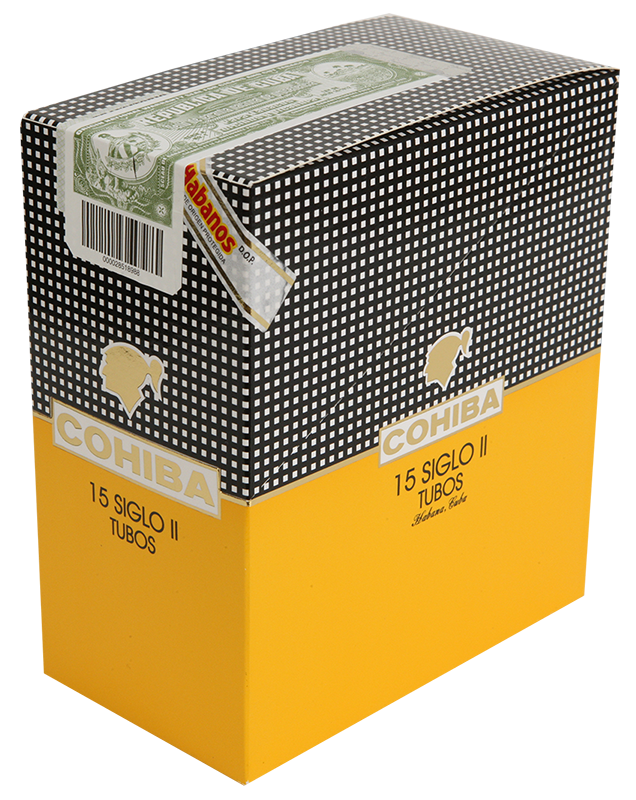 COHIBA SIGLO II A/T 3 CIGARS X 5 Packs ( 15 Cigars)