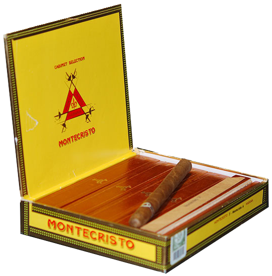 MONTECRISTO A - Wooden Coffins - 5 CIGARS