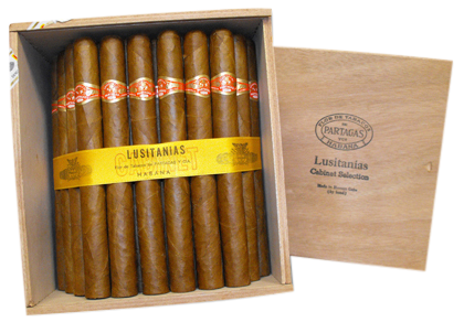 PARTAGAS LUSITANIAS 50 Cigars