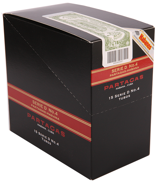 PARTAGAS SERIE D NO.4 A/T 15 Cigars (5 packs of 3 Cigars)