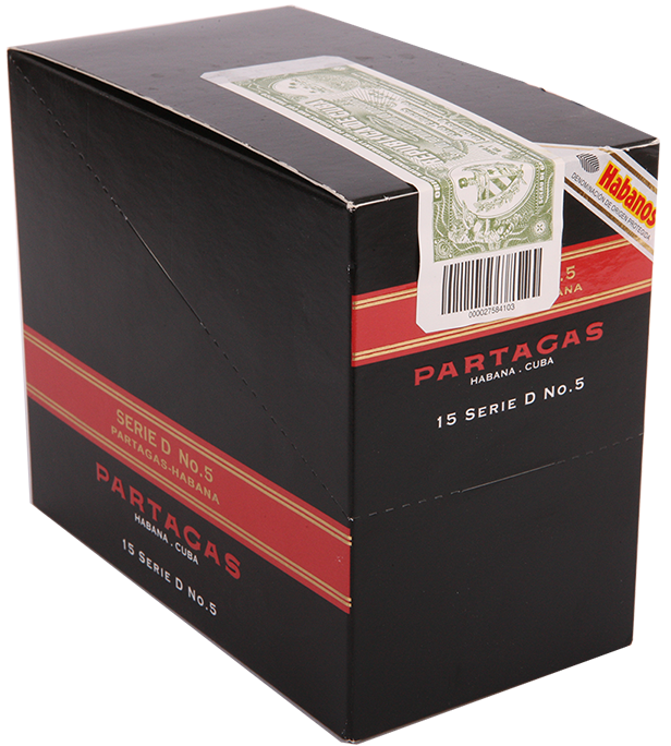 PARTAGAS SERIE D NO.5 A/T 15 Cigars (5 packs of 3 Cigars)