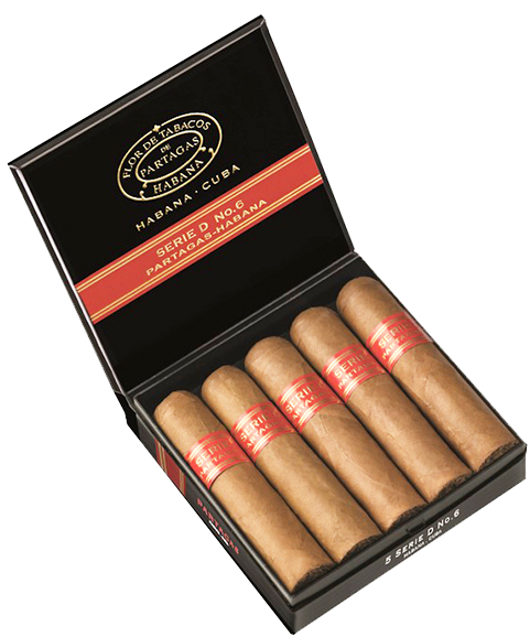 PARTAGAS SERIE D NO.6 25 Cigars (5 packs of 5 Cigars)