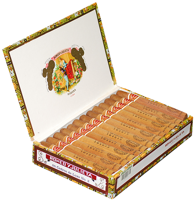 ROMEO & JULIETA CEDROS DE LUXE NO. 2 25 Cigars
