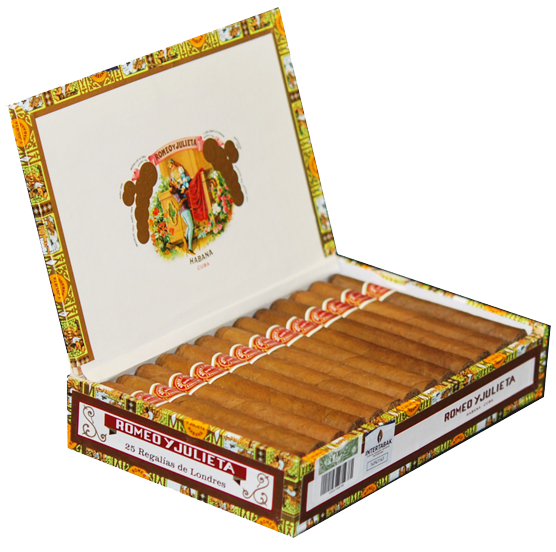 ROMEO & JULIETA REGALIAS DE LONDRES 25 Cigars