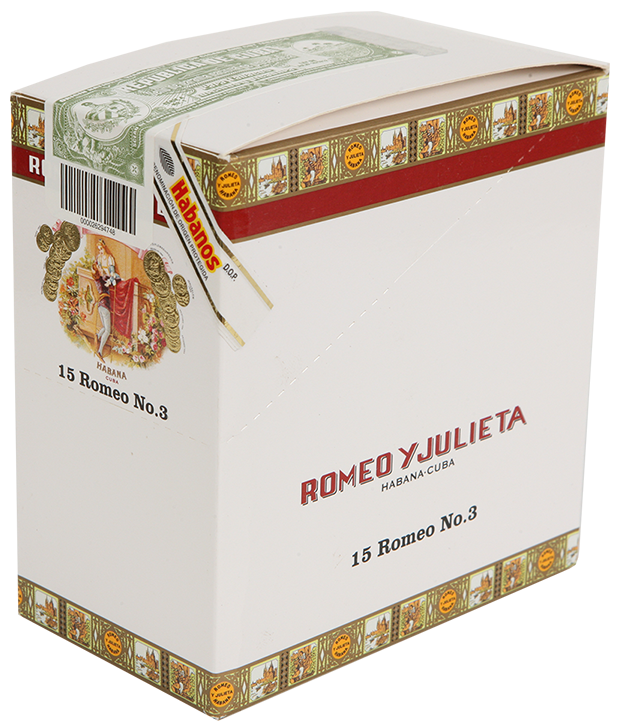 ROMEO Y JULIETA NO. 3 A/T 15 Cigars (5 packs of 3 Cigars)