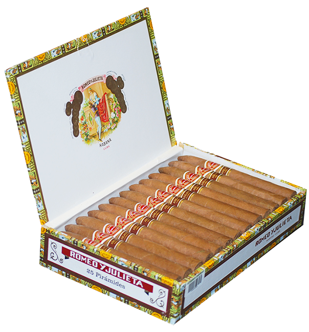 ROMEO Y JULIETAS PIRAMIDES ANEJADOS 25 Cigars