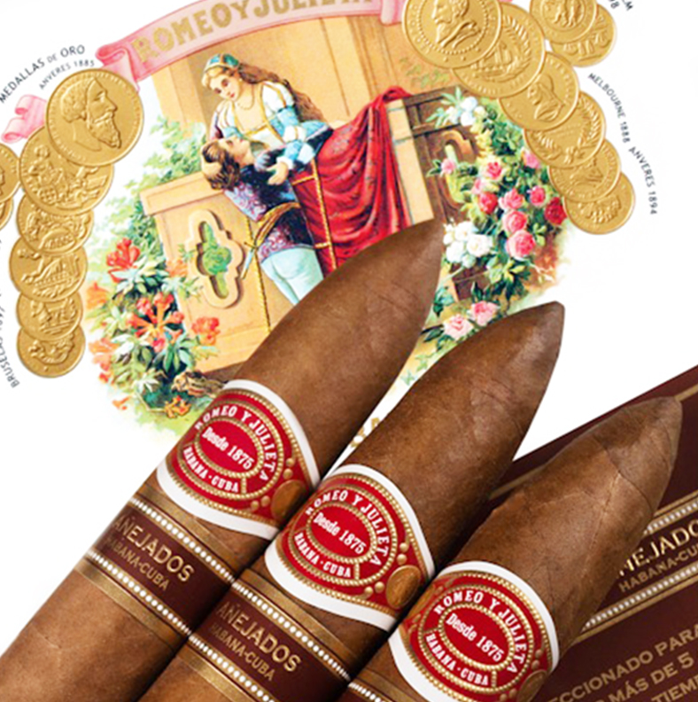 ROMEO Y JULIETAS PIRAMIDES ANEJADOS 25 Cigars